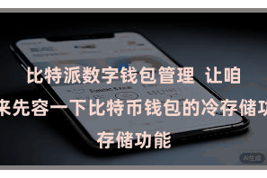 比特派数字钱包管理 让咱们来先容一下比特币钱包的冷存储功能