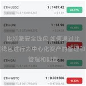 比特派安全钱包 如何通过比特派钱包进行去中心化资产的管理和配置