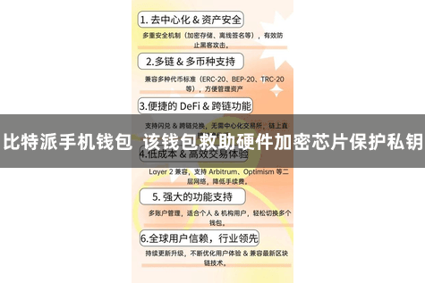 比特派手机钱包 该钱包救助硬件加密芯片保护私钥
